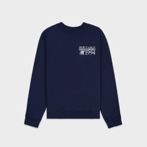 League Crewneck Forest And White