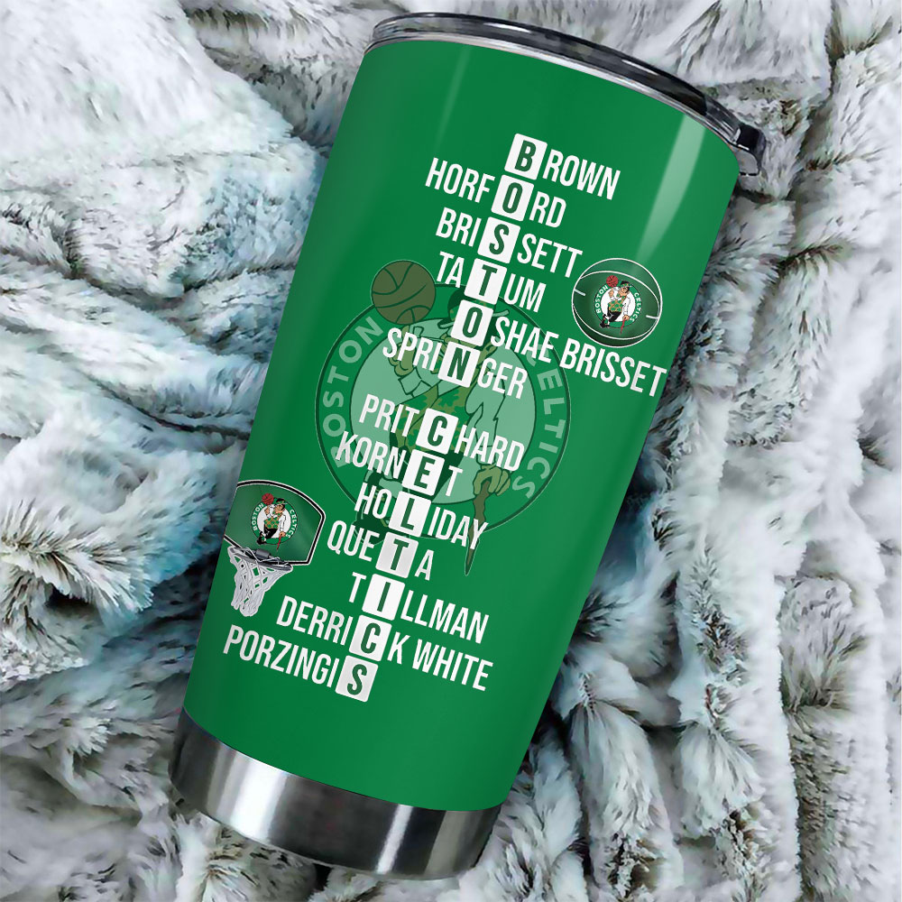 Sportwearmerch Boston Celtics NBA Sports Custom Stanley Cup 40 oz 30 oz 20 oz Tumbler With Handle