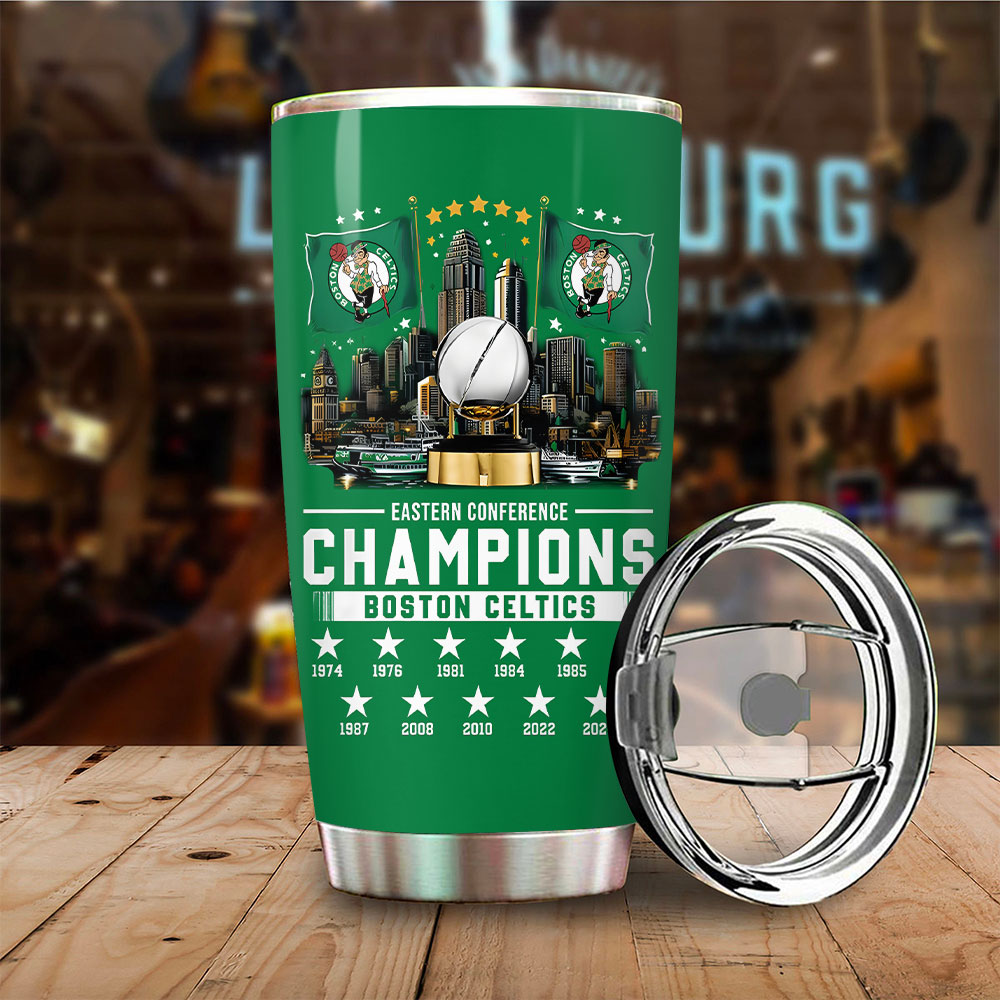 Sportwearmerch Boston Celtics NBA Sports Custom Stanley Cup 40 oz 30 oz 20 oz Tumbler With Handle