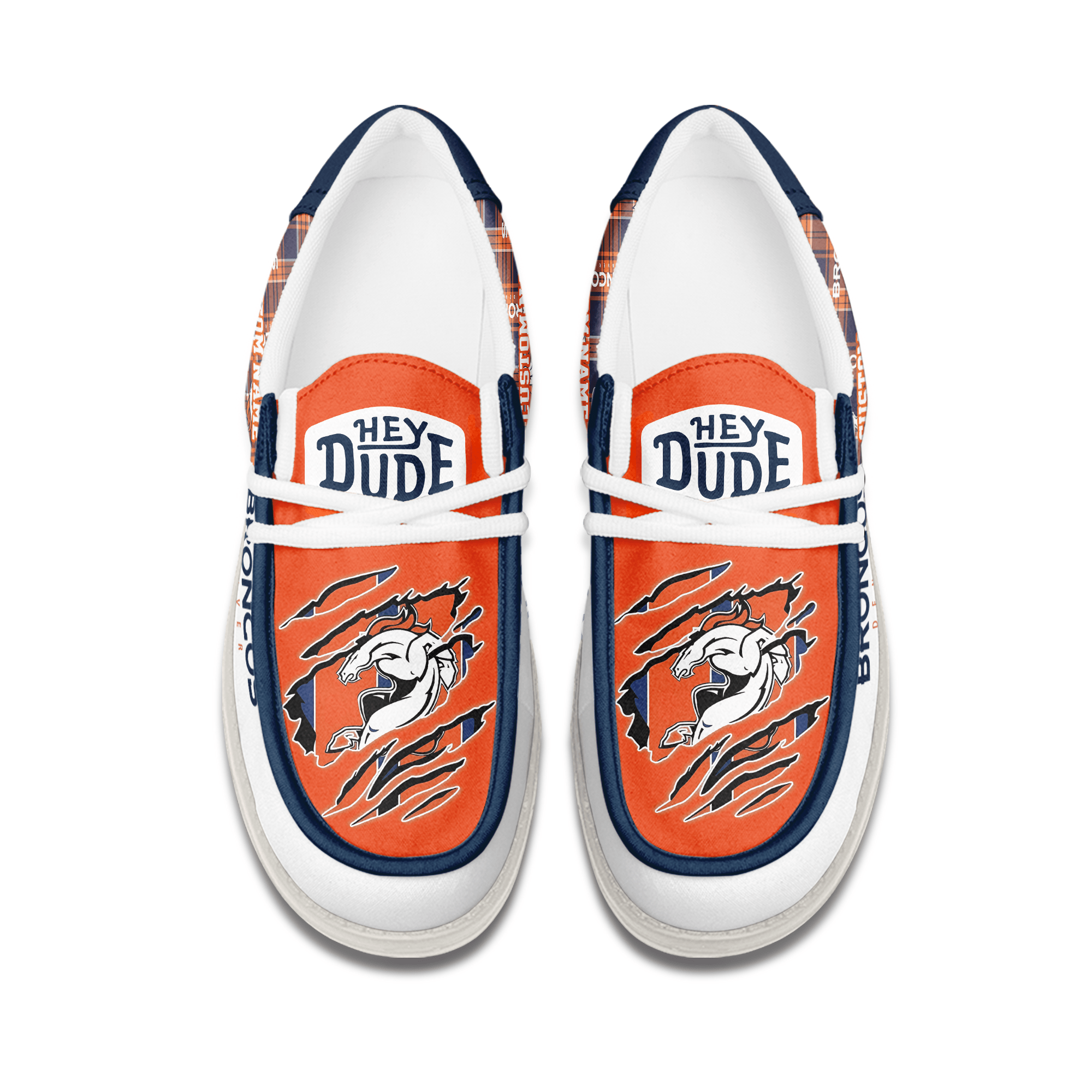 Sportwearmerch Denver Broncos Personalized Hey Dude Shoes For Men And Women