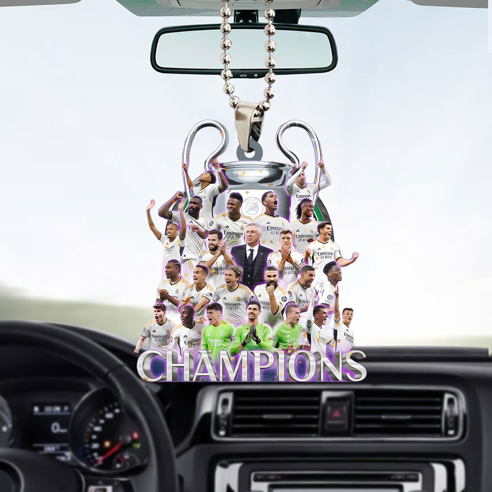 Sportwearmerch Real Madrid CF La Liga Personalized New Car Ornament For Fan