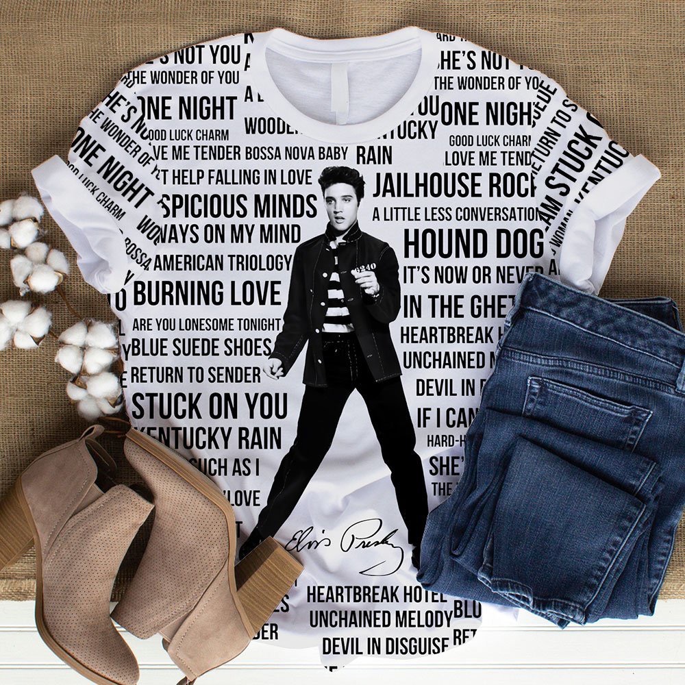 Elvis Presley Music T Shirt Gifts For Fans