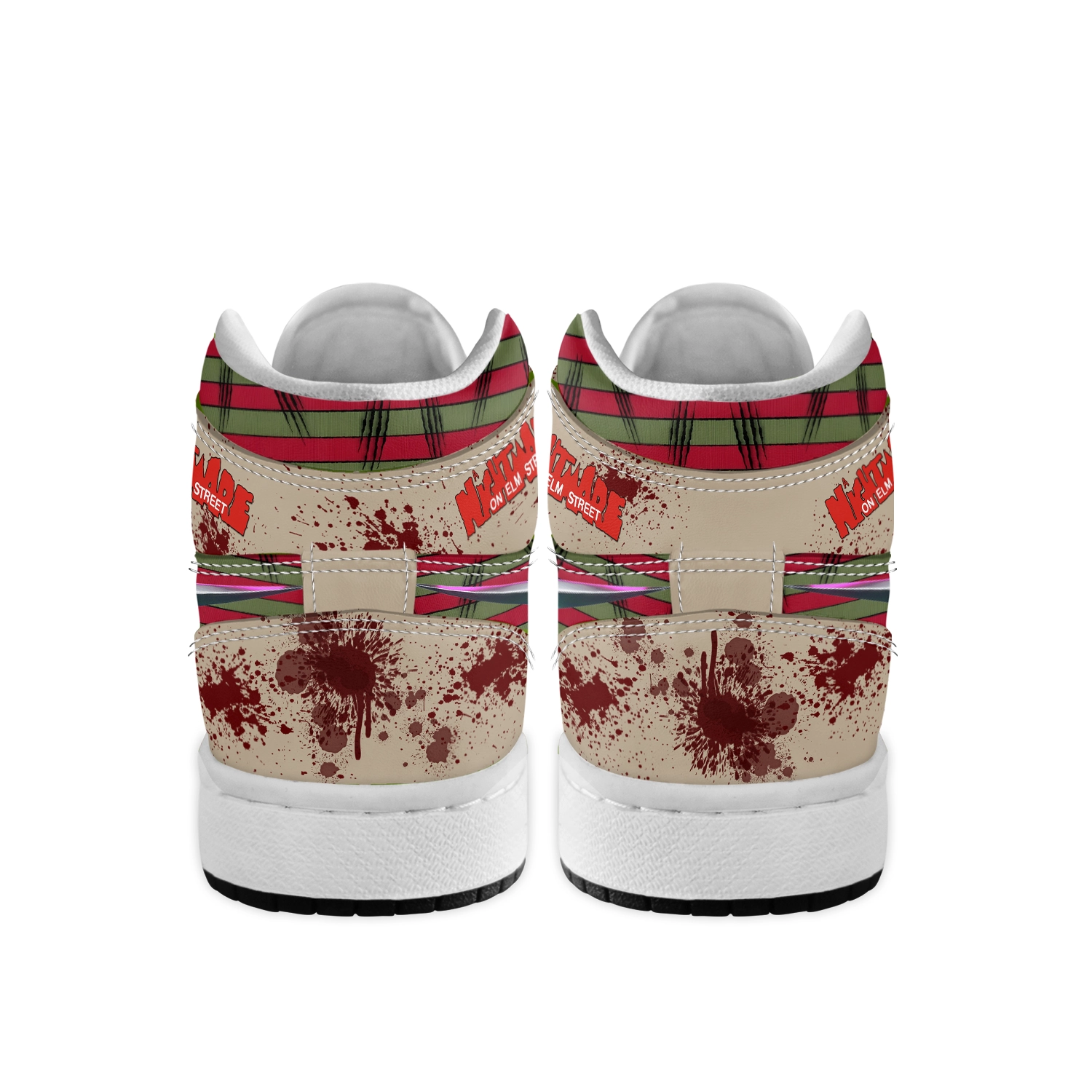 Sportwearmerch Frederick Charles Krueger x Halloween AJ1 High Sneakers Shoes For Men And Women