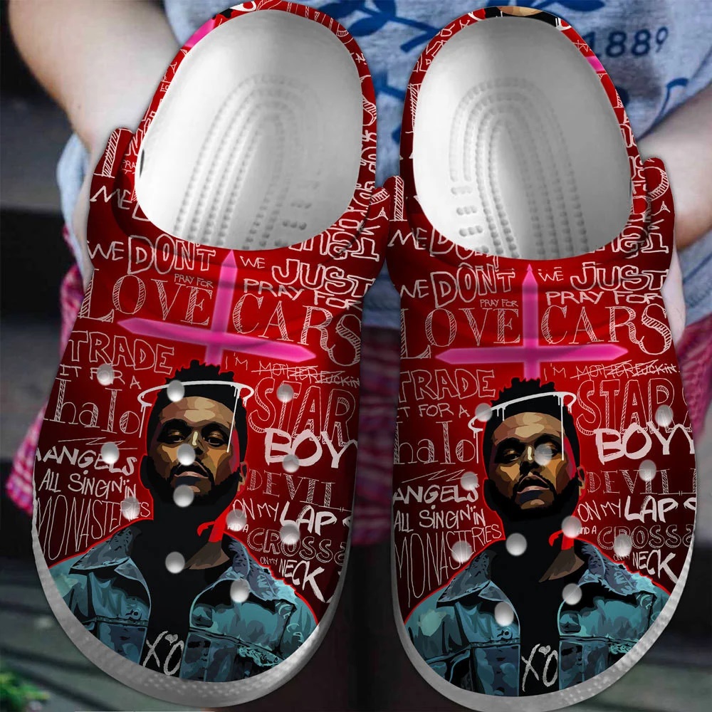 Footwearmerch The Weeknd Music Singer Crocband Crocs Clogs Shoes Comfortable For Men Women