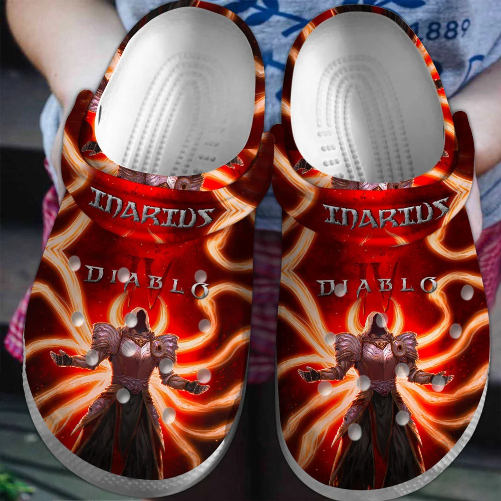 Footwearmerch Diablo Game Crocs Crocband Clogs For Men Women and Kids