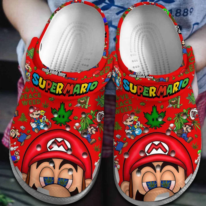 Footwearmerch Super Mario Clogs Crocband Comfortable Crocs Shoes
