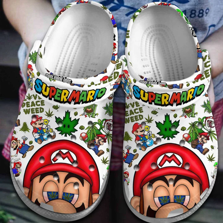 Footwearmerch Super Mario Clogs Shoes Crocs Crocband Comfortable