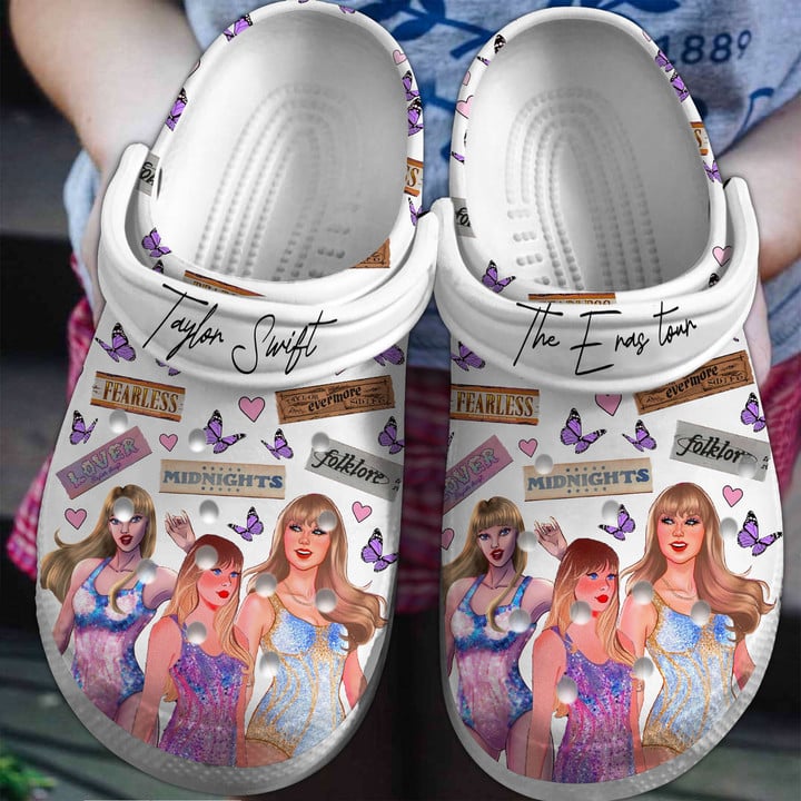 Footwearmerch Taylor Swift Crocs Shoes Clogs Crocband Comfortable