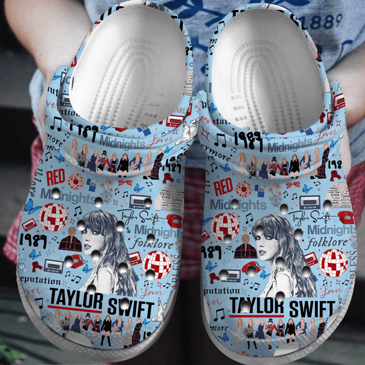 Footwearmerch Taylor Swift Crocs Comfortable Clogs Shoes Crocband