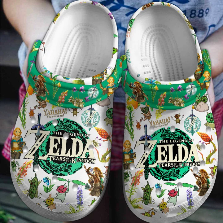 Footwearmerch The Legend of Zelda Game Crocs Crocband Clogs Shoes For Men Women and Kids