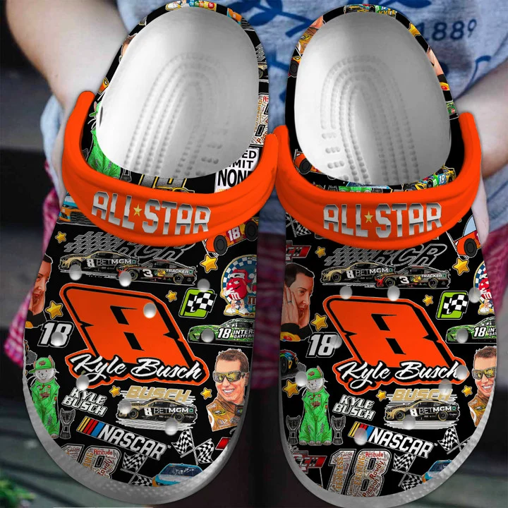 Footwearmerch NASCA National Association for Stock Car Auto Racing Crocband Clogs Crocs Shoes