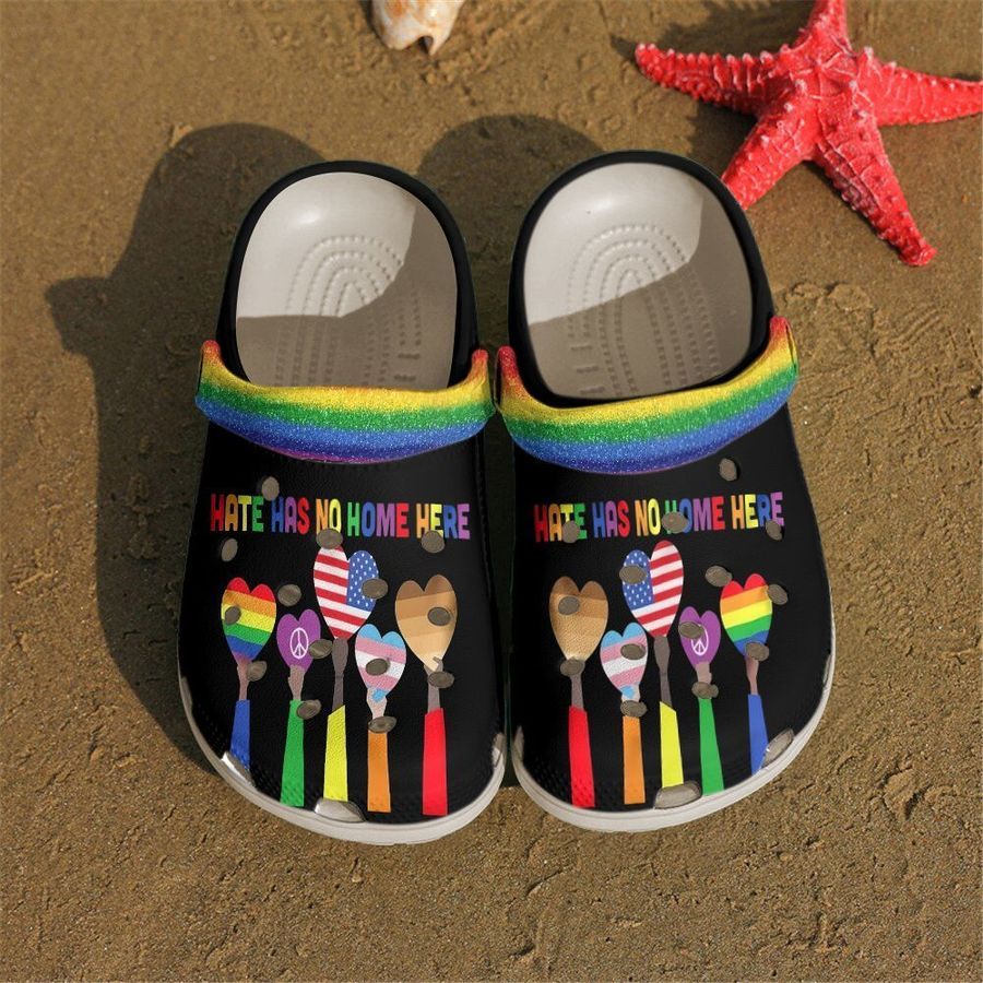 Footwearmerch LGBT Pride Month Crocs Shoes Crocband Clogs Custom Name For Men Women and Kids