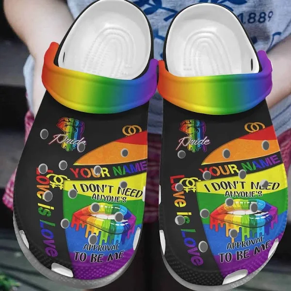 Footwearmerch LGBT Pride Month Crocs Crocband Clogs Shoes Comfy For Men Women and Kids