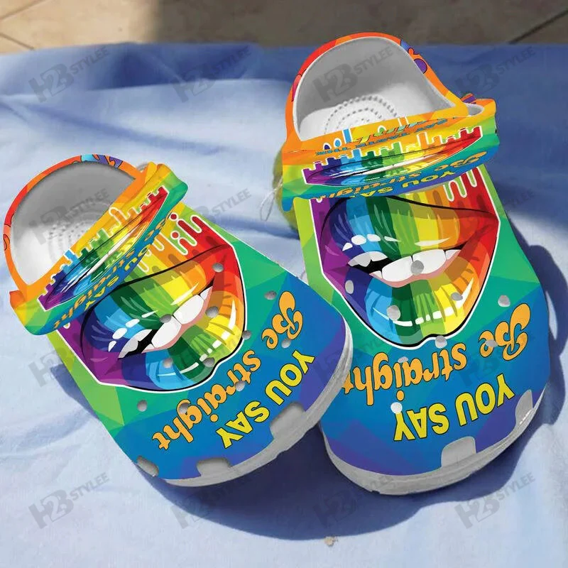 Footwearmerch LGBT Pride Month Clogs Crocs Crocband Shoes Custom Name For Men Women and Kids