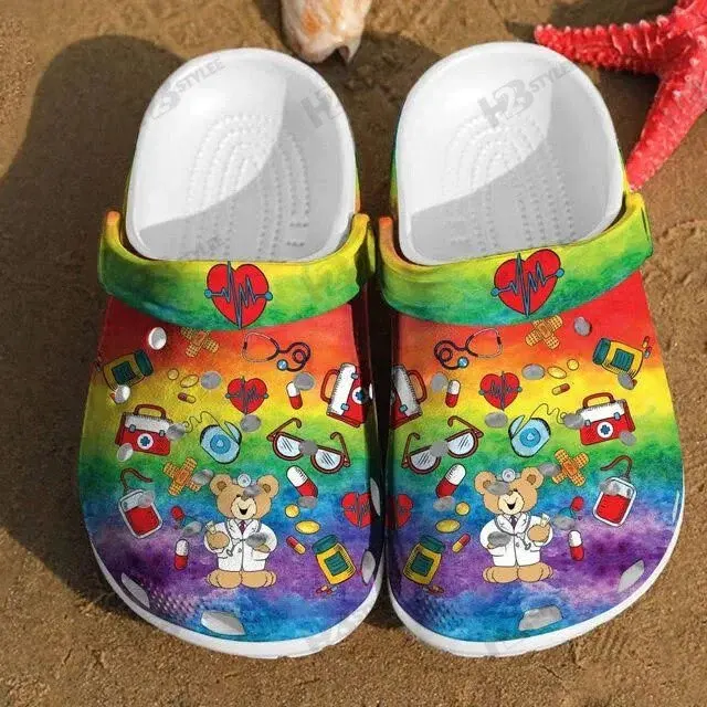 Footwearmerch LGBT Pride Month Crocs Clogs Crocband Custom Name For Men Women and Kids