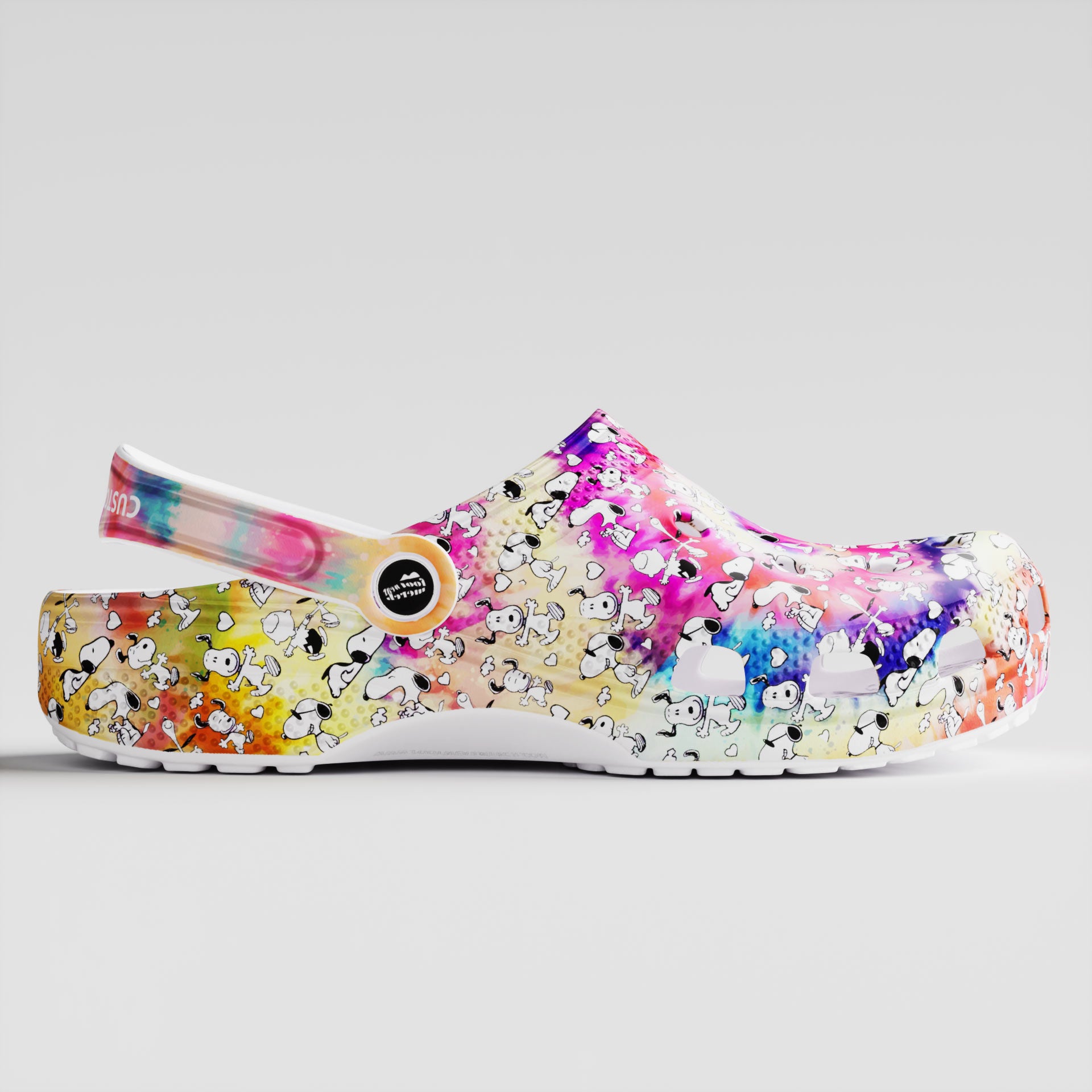 Footwearmerch Huracan Tie-dye Snoopy Gifts Crocs Clog Shoes