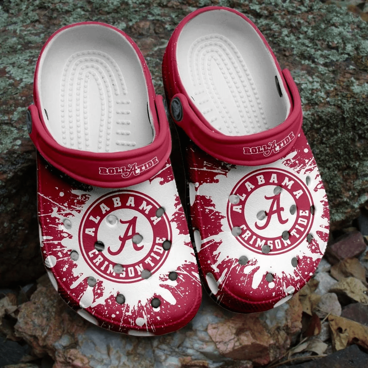 Footwearmerch Alabama Crimson Tide NCAA Crocs Crocband Clogs Shoes Comfortable For Men Women