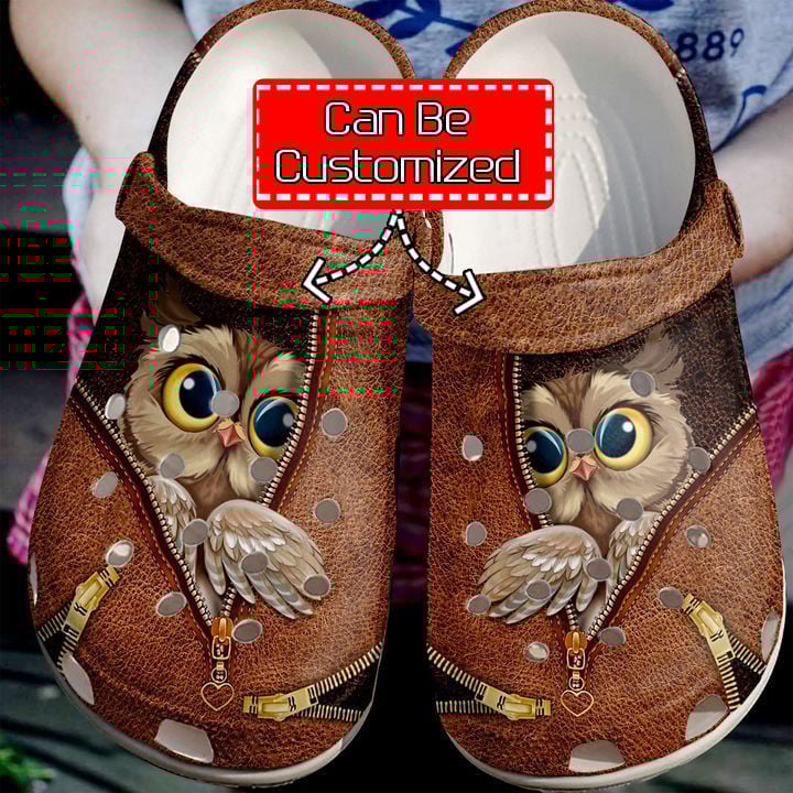 Footwearmerch Animal - Owl Zipper Clog Shoes For Men And Women