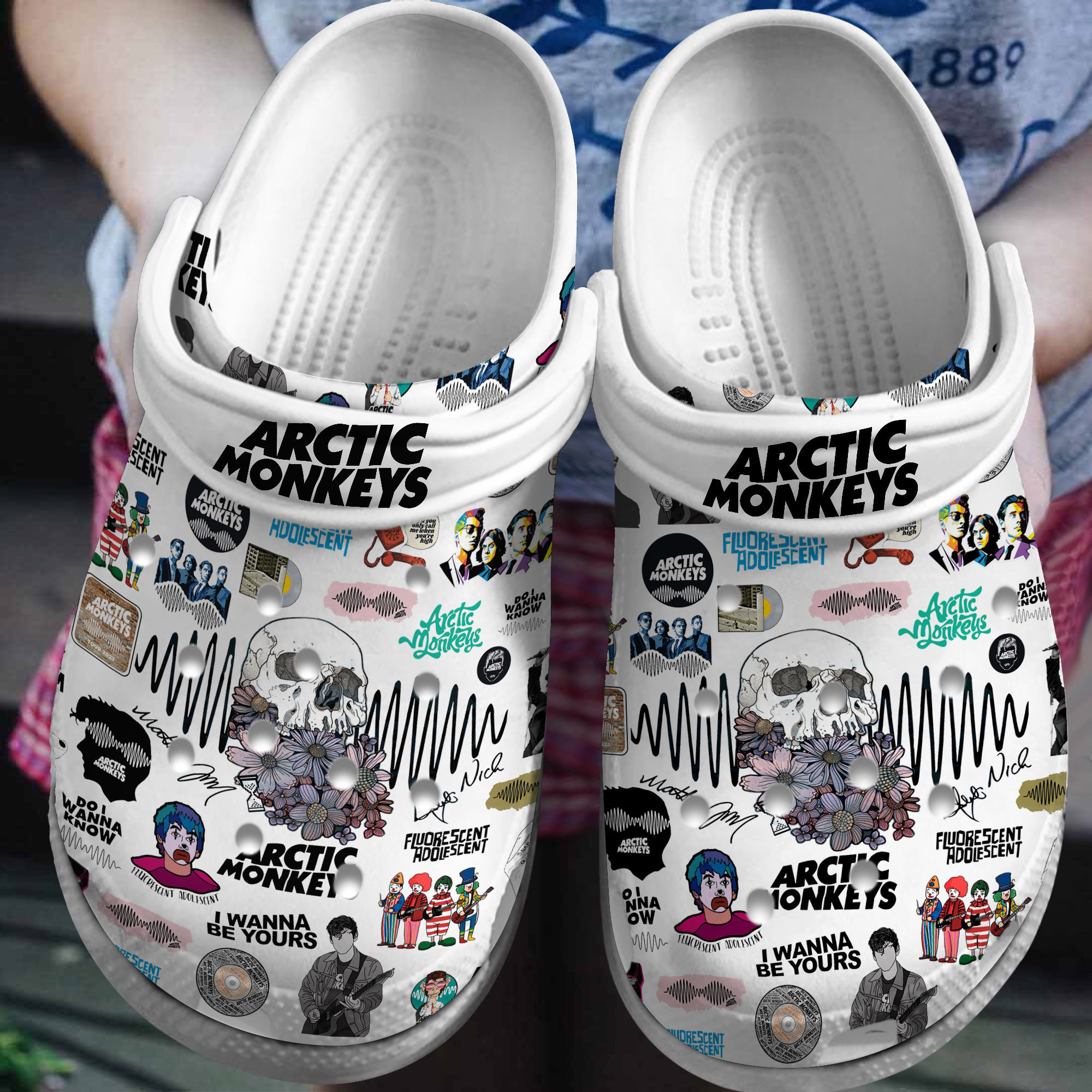 Footwearmerch Arctic Monkeys Music Crocs Crocband Clogs Shoes Comfortable For Men Women and Kids