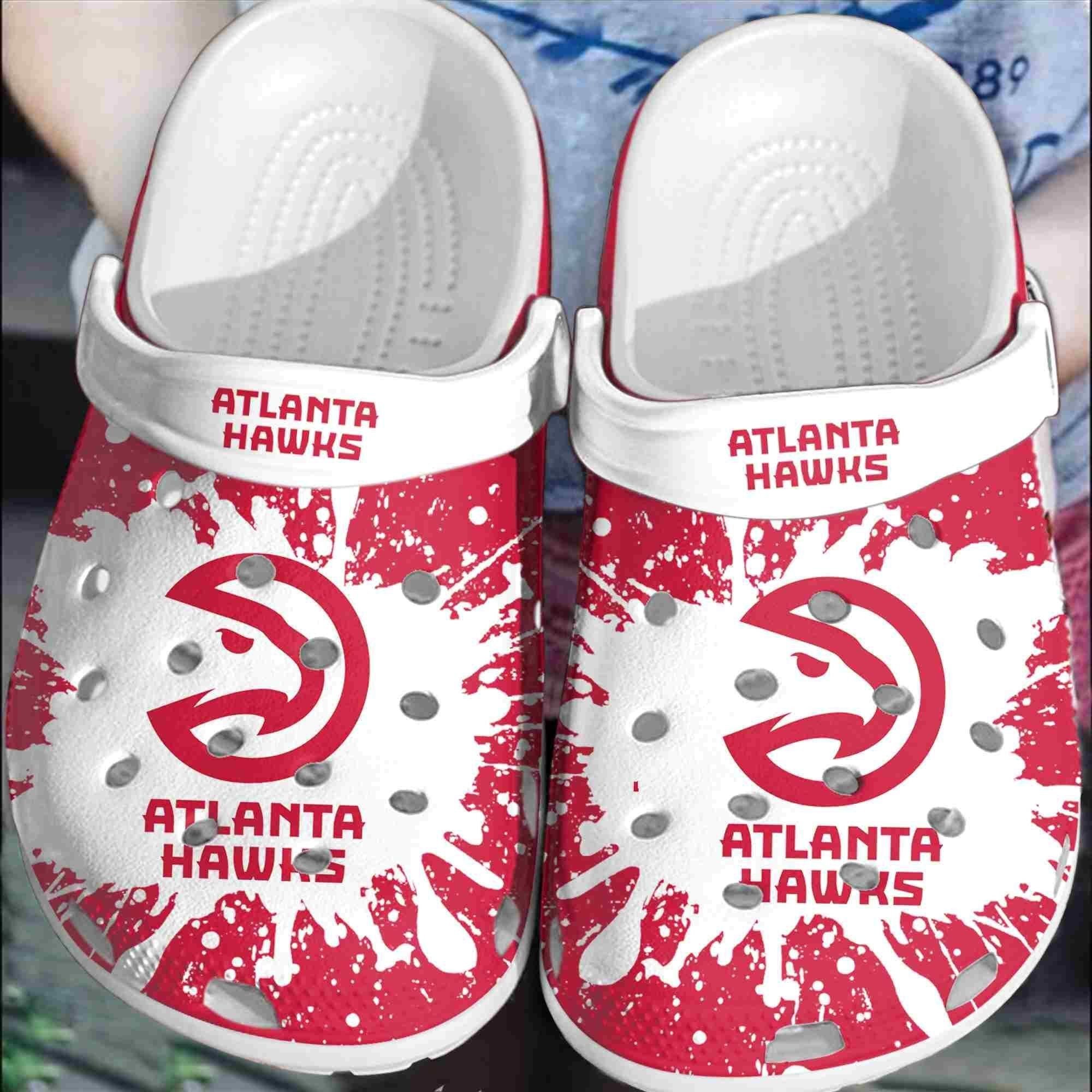 Footwearmerch Atlanta Hawks Basketball Club Crocs Clogs Crocband Shoes Comfortable For Men Women