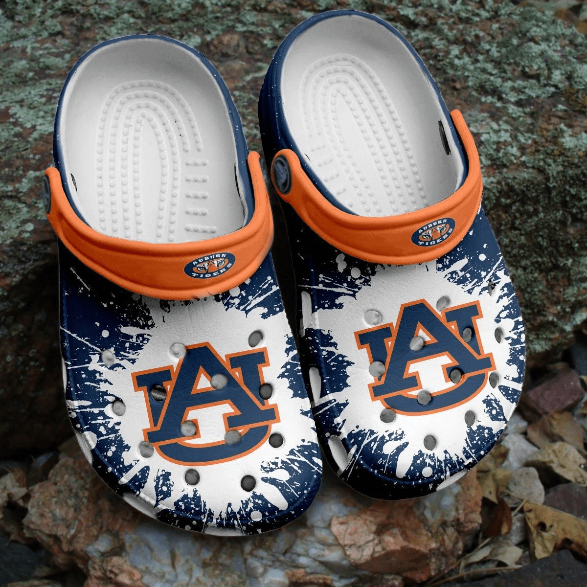 Footwearmerch Auburn Tigers NCAA Crocs Crocband Clogs Comfortable Shoes For Men Women