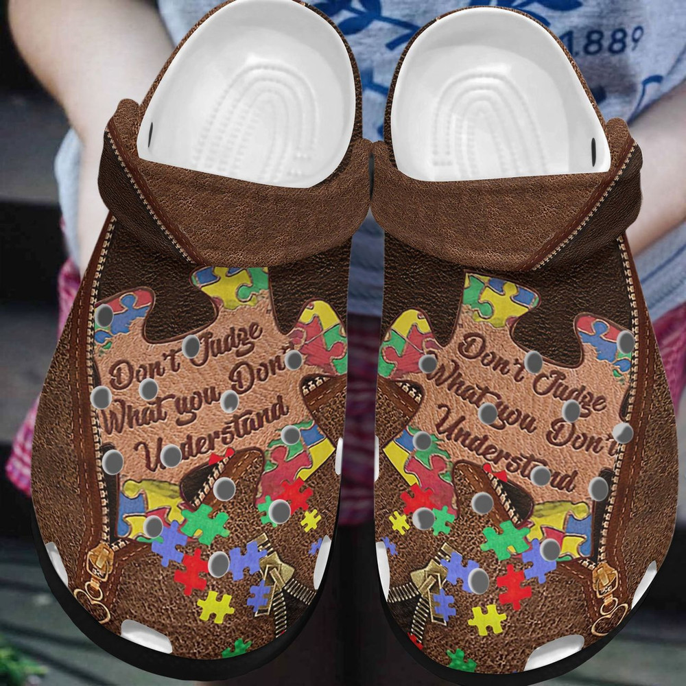 Footwearmerch Autism Sympathy Rubber clog Shoes Comfy Footwear