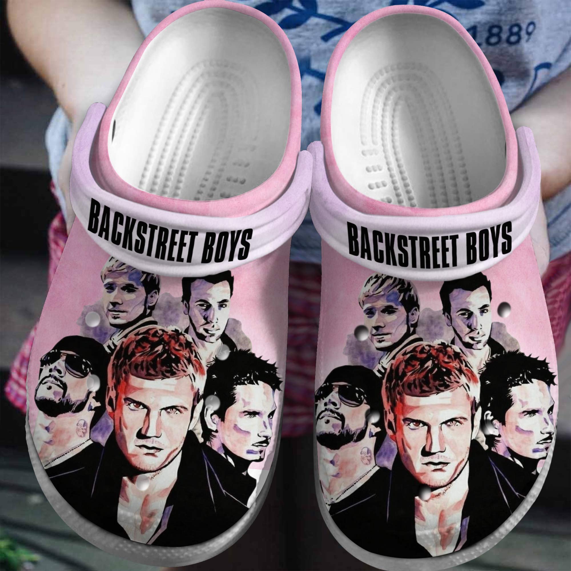 Footwearmerch Backstreet Boys Band Music Crocs Crocband Clogs Shoes Comfortable For Men Women and Kids