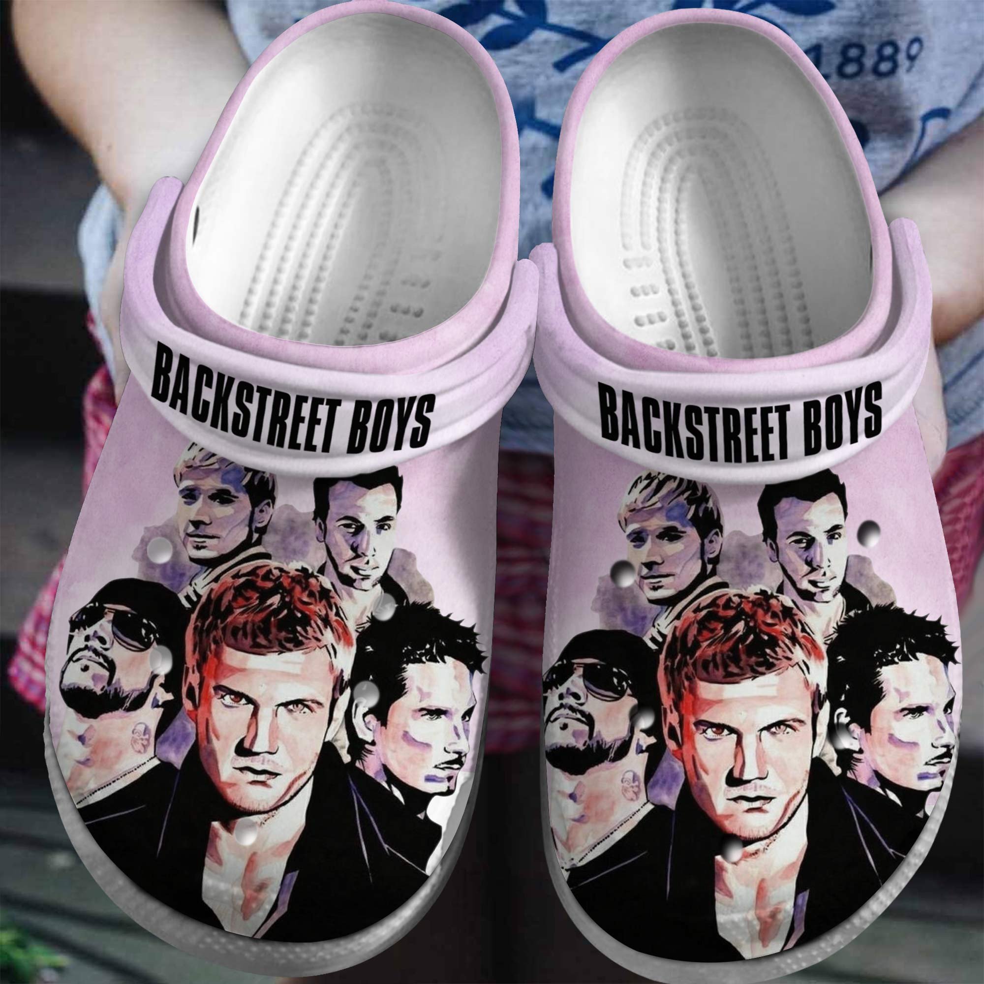 Footwearmerch Backstreet Boys Band Music Crocs Crocband Clogs Shoes Comfortable For Men Women and Kids