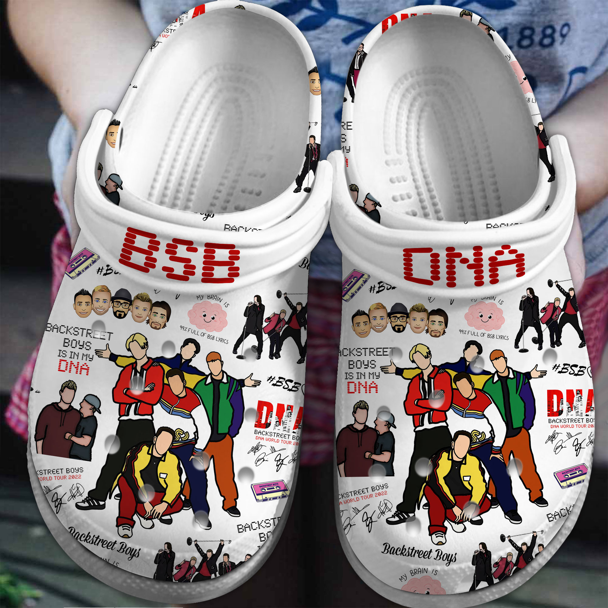 Footwearmerch Backstreet Boys Music Crocs Crocband Clogs Shoes Comfortable For Men Women and Kids