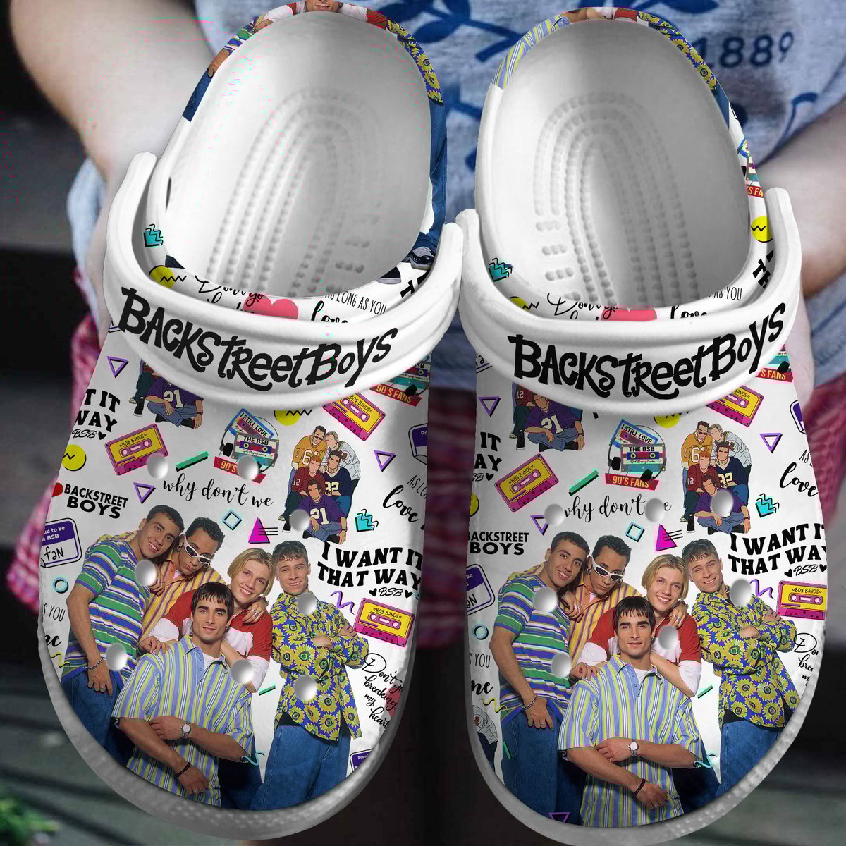 Footwearmerch Backstreet Boys Music Crocs Crocband Clogs Shoes Comfortable For Men Women and Kids
