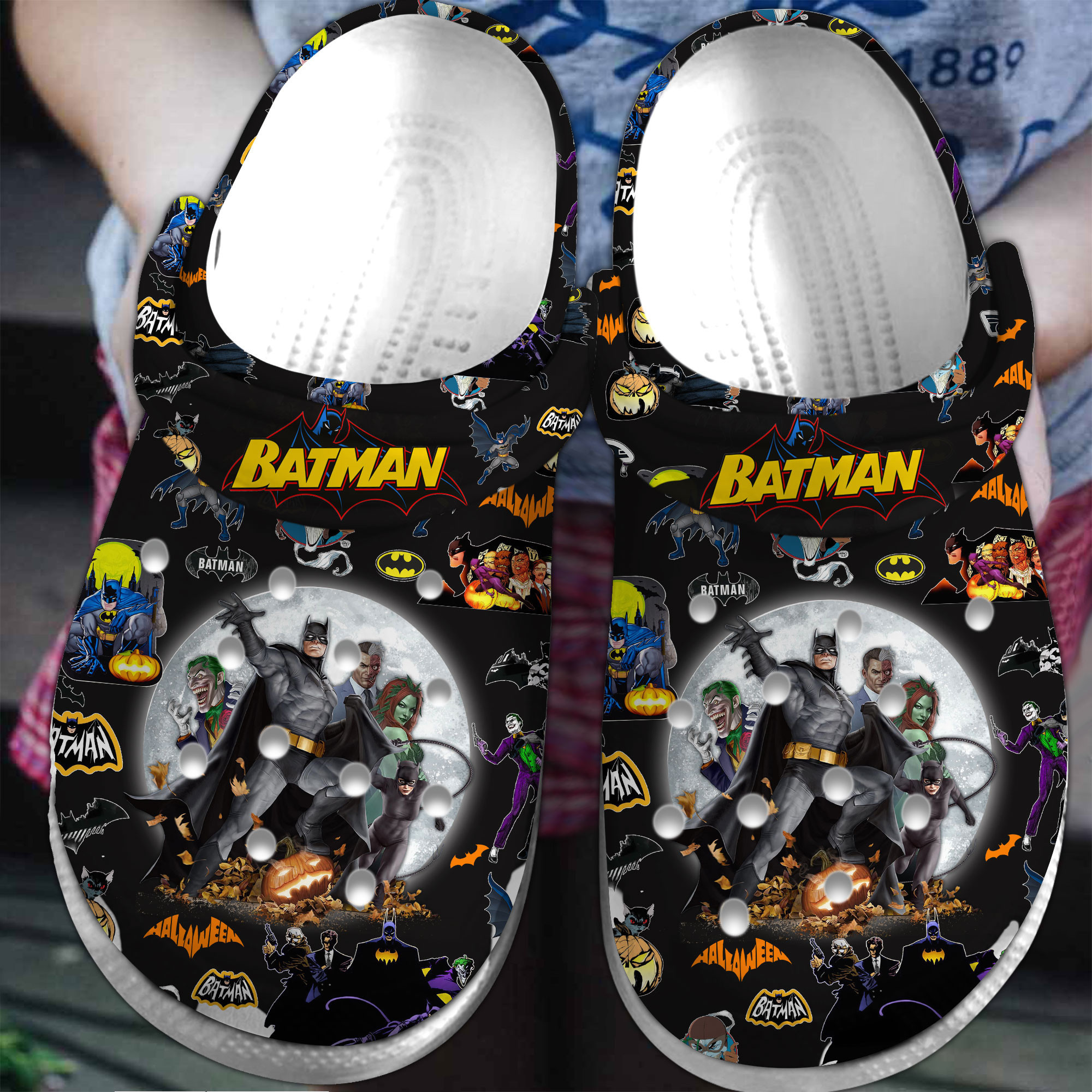 Footwearmerch Batman TV Series Crocs Crocband Clogs Shoes Comfortable For Men Women and Kids