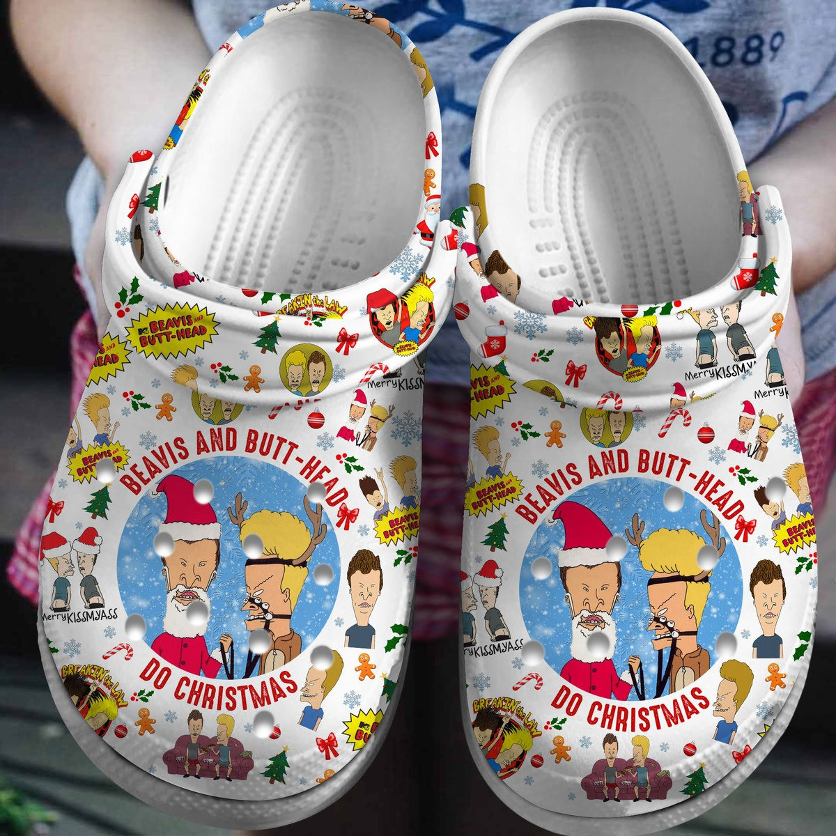 Footwearmerch Beavis And Butt Head TV Series Crocs Crocband Clogs Shoes Comfortable For Men Women and Kids