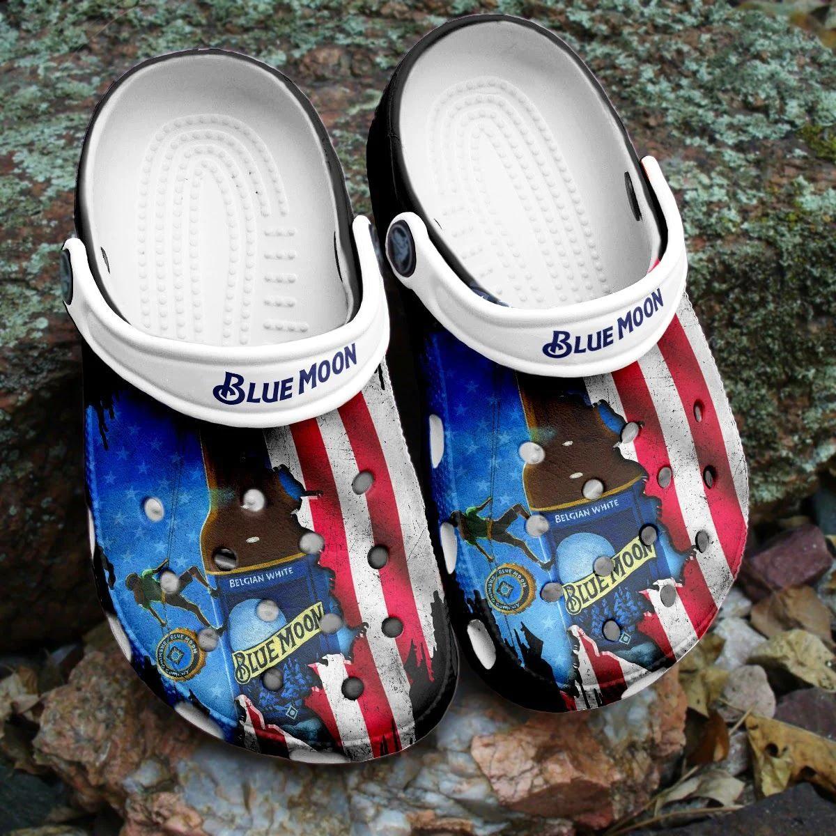 Footwearmerch Blue Moon Beer Crocband Comfortable Shoes Crocs Clogs For Men Women