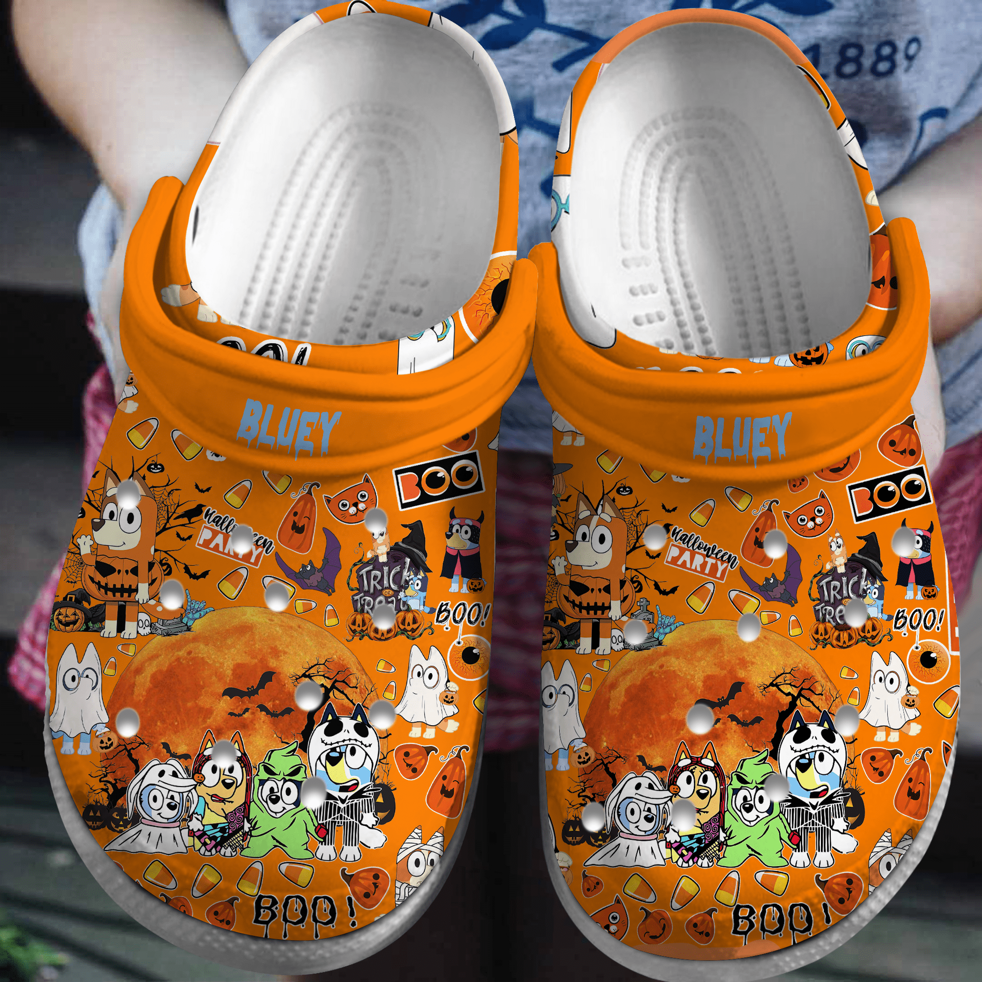 Footwearmerch Bluey Cartoon Crocs Crocband Clogs Shoes Comfortable For Men Women and Kids