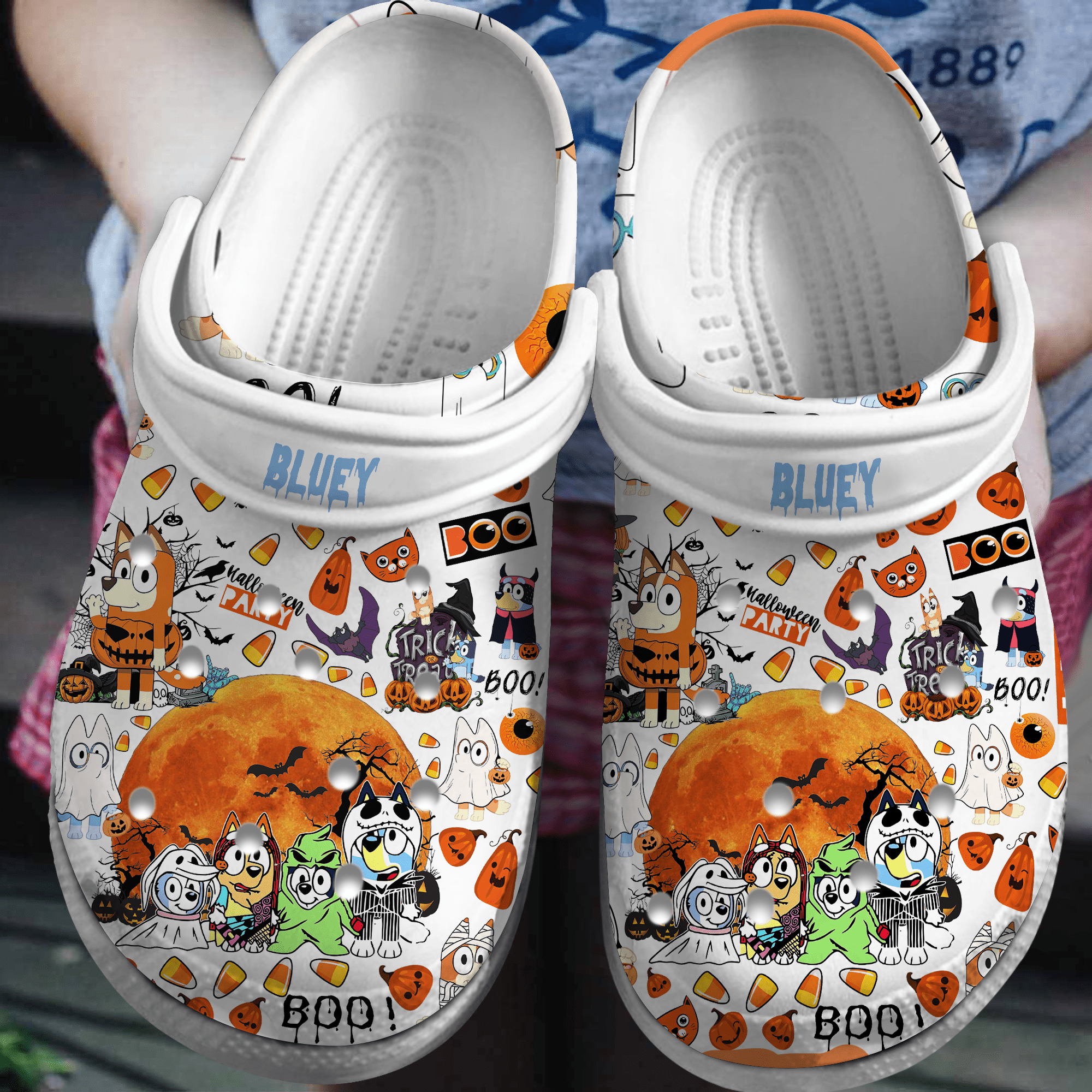 Footwearmerch Bluey Cartoon Crocs Crocband Clogs Shoes Comfortable For Men Women and Kids