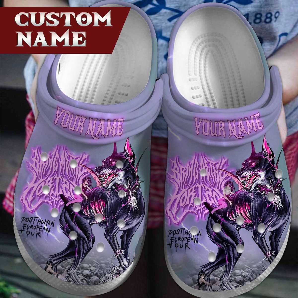 Footwearmerch Bring Me the Horizon Rock Band Music Crocs Crocband Clogs Shoes Custom Name For Men Women and Kids