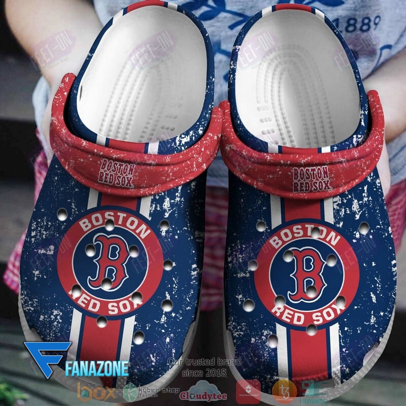 Footwearmerch Boston Red Sox MLB Sport Crocs Clogs Crocband Shoes Comfortable For Men Women and Kids