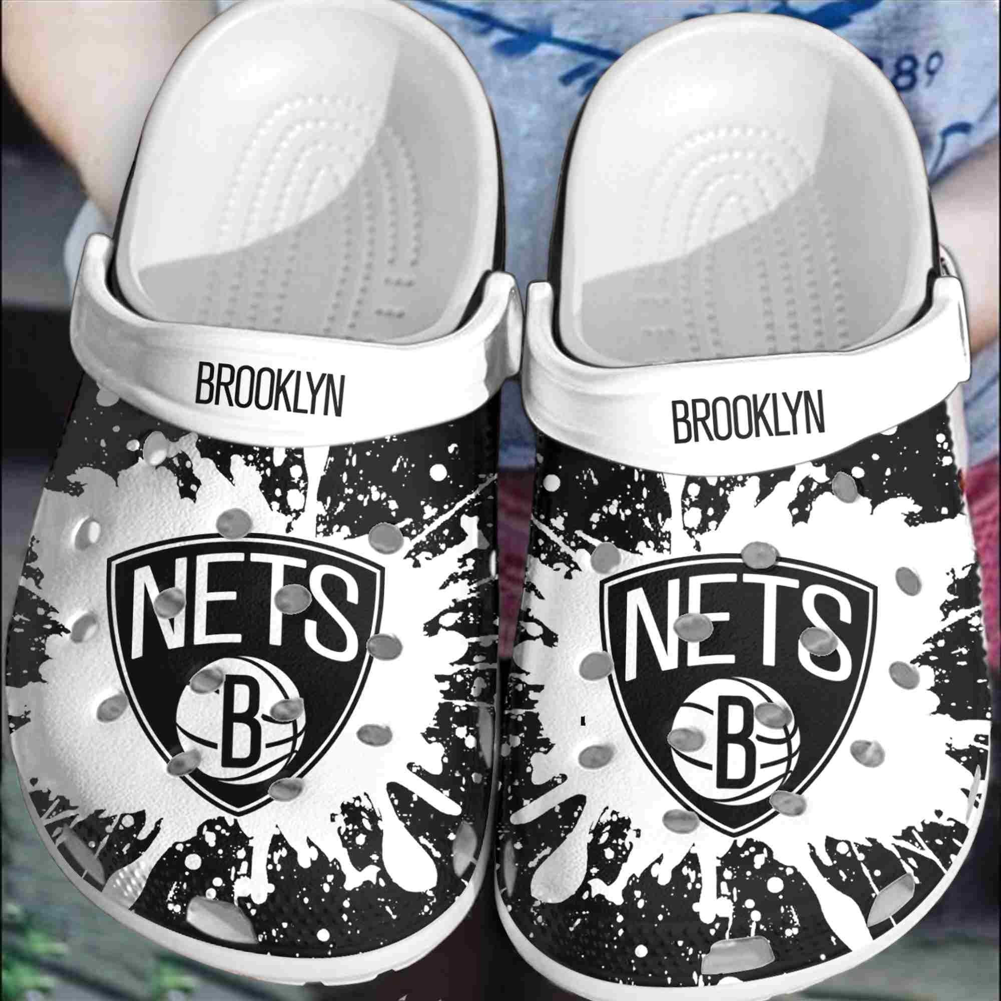 Footwearmerch Brooklyn New York Basketball Club Crocs Shoes Clogs Crocband Comfortable For Men Women