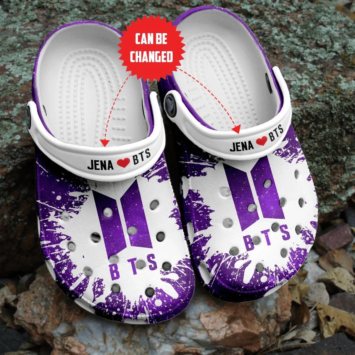 Footwearmerch BTS Jungkook Pattern Crocband Comfortable Crocs Shoes Clogs For Men Women