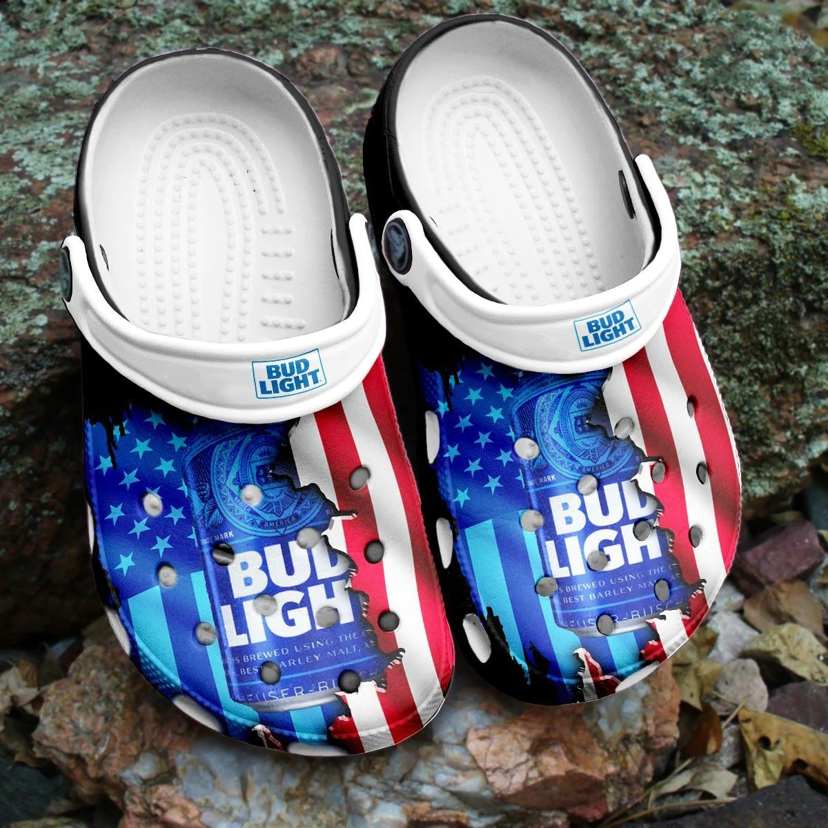 Footwearmerch Bud Light Beer Crocband Clogs Comfortable Shoes For Men Women