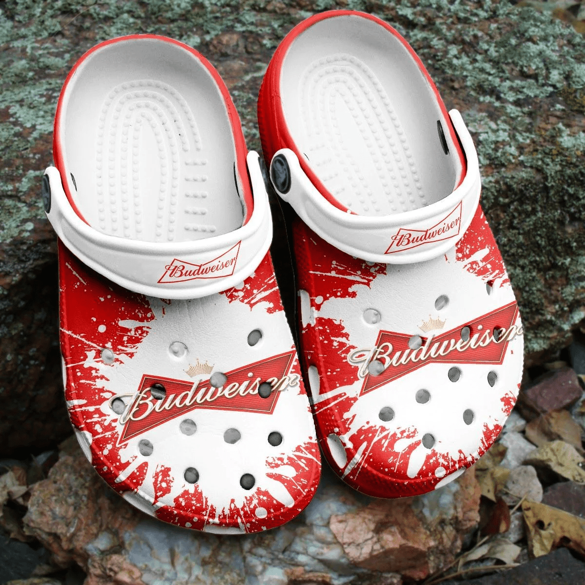 Footwearmerch Budweiser Beer Adults Crocband Clogs Crocs Shoes Comfortable For Men Women