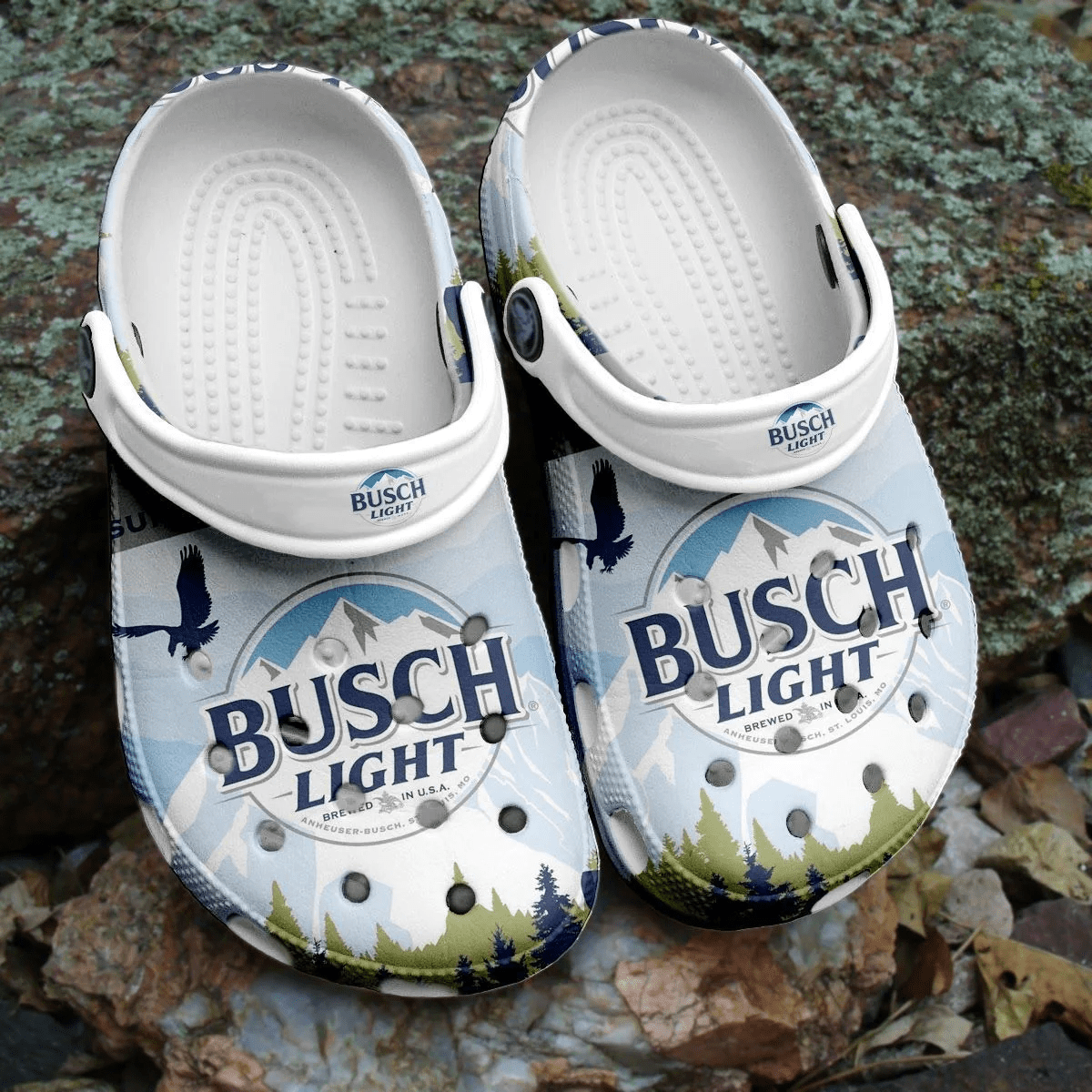 Footwearmerch Busch Light Beer Adults Crocs Comfortable Crocband Shoes Clogs For Men Women