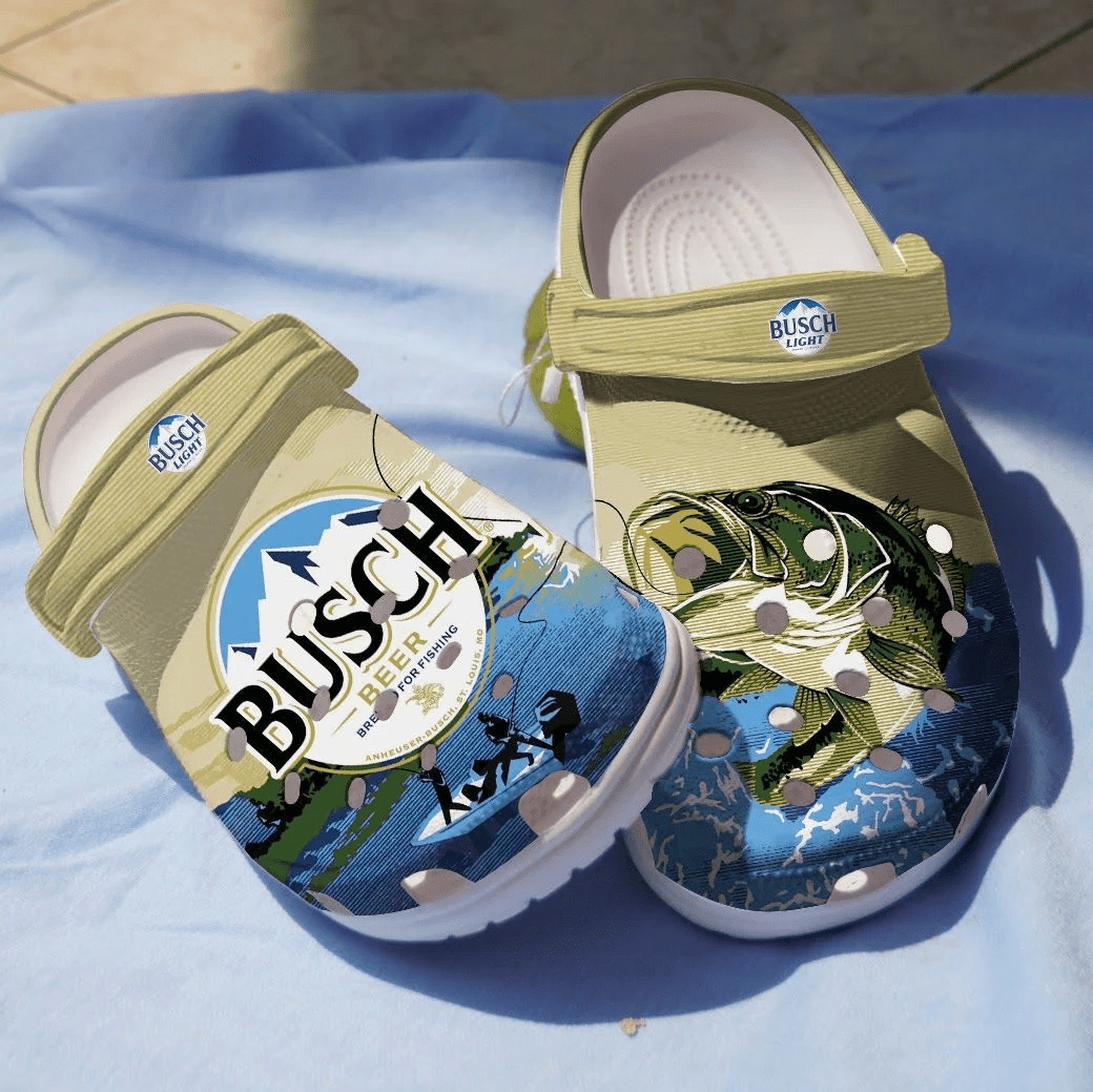 Footwearmerch Busch Light Beer Clogs Crocband Crocs Shoes Comfortable For Men Women