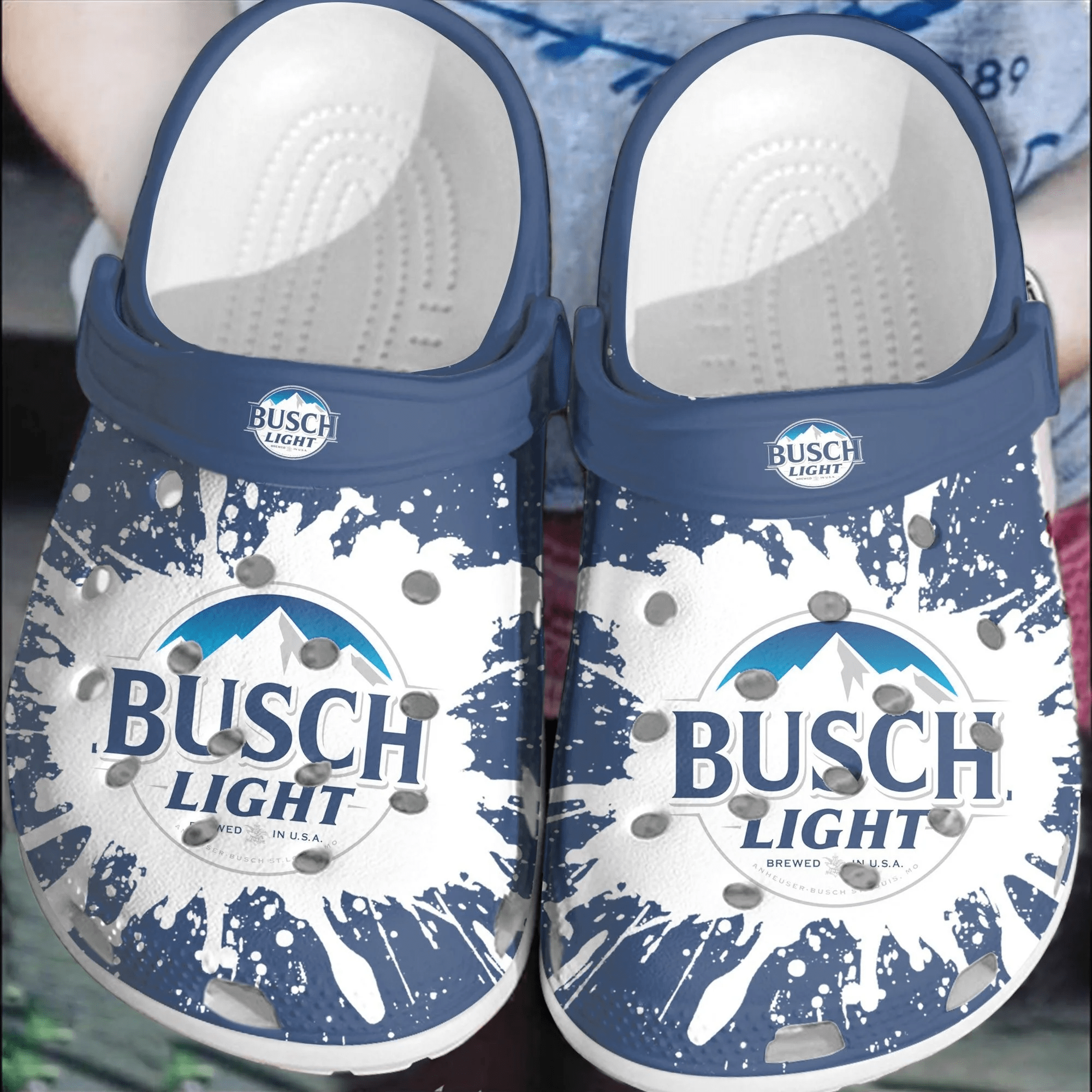 Footwearmerch Busch Light Beer Crocs Clogs Comfortable Crocband Shoes For Men Women