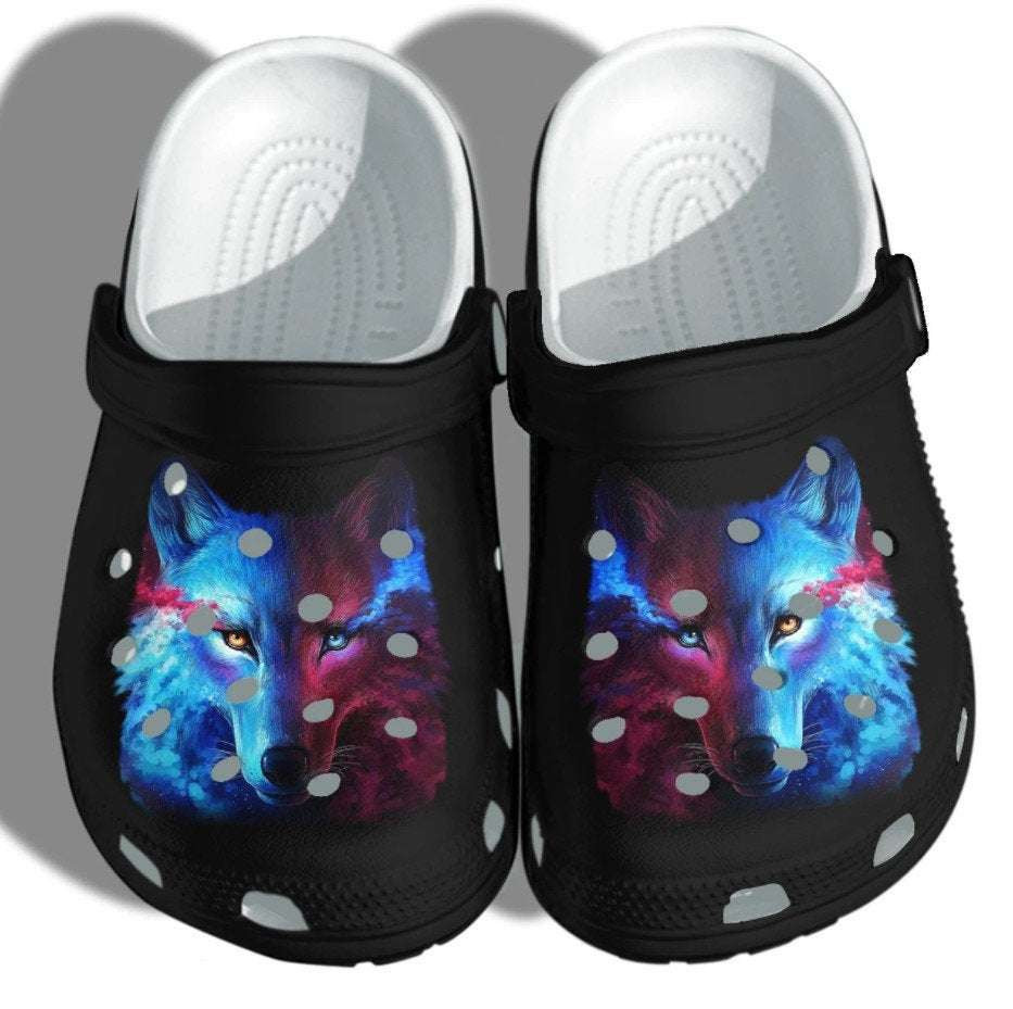 Footwearmerch Buy Mystery Wolf For Men And Women Gift For Fan Classic Water Rubber clog Shoes Comfy Footwear