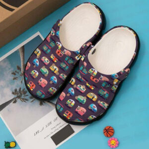 Footwearmerch Camping Camper Van Car 15 Personalized Gift For Lover Rubber clog Shoes Comfy Footwear