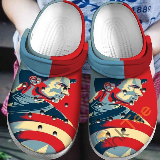 Footwearmerch Captain America Movie Crocs Crocband Shoes Clogs Custom Name For Men Women And Kids