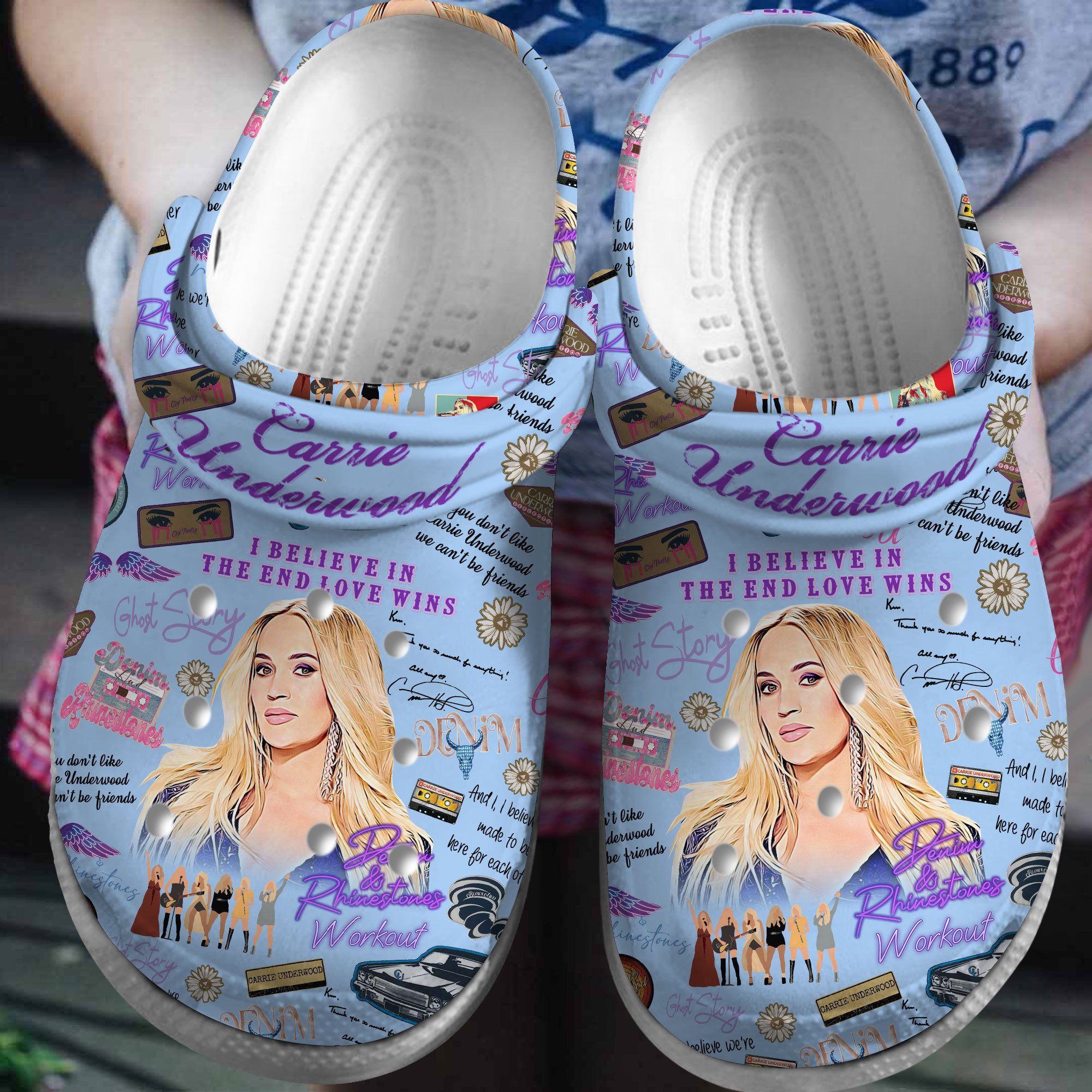Footwearmerch Carrie Underwood Music Crocs Crocband Clogs Shoes Comfortable For Men Women and Kids