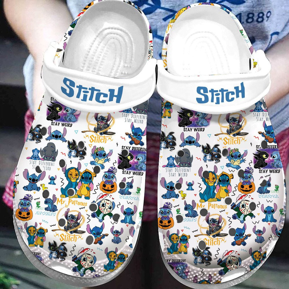 Footwearmerch Cartoon Stitch Funny Clog Shoes