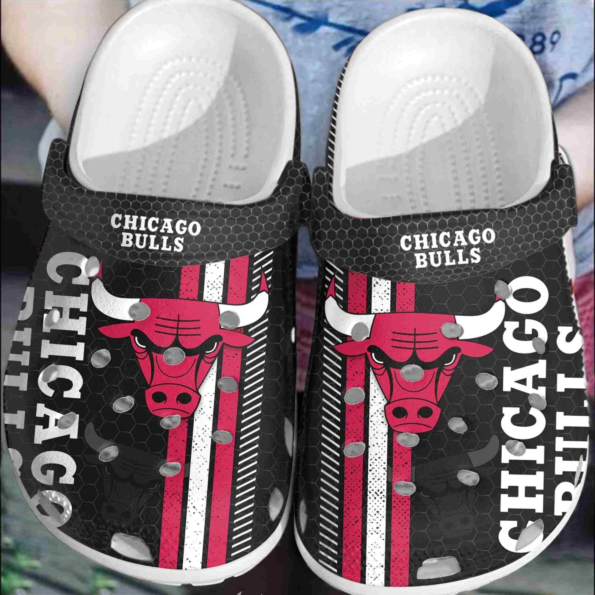 Footwearmerch Chicago Bulls Basketball Club Crocband Crocs Clogs Comfortable Shoes For Men Women